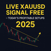 Live XAUUSD signal free chart with gold trading setup 2025