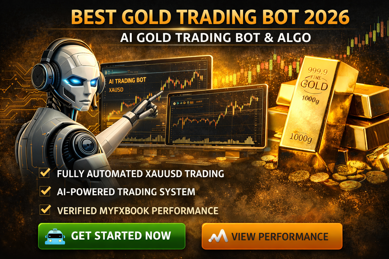 Best gold trading bot AI with automated XAUUSD trading system