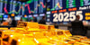 Photograph of gold bars on a trading floor.